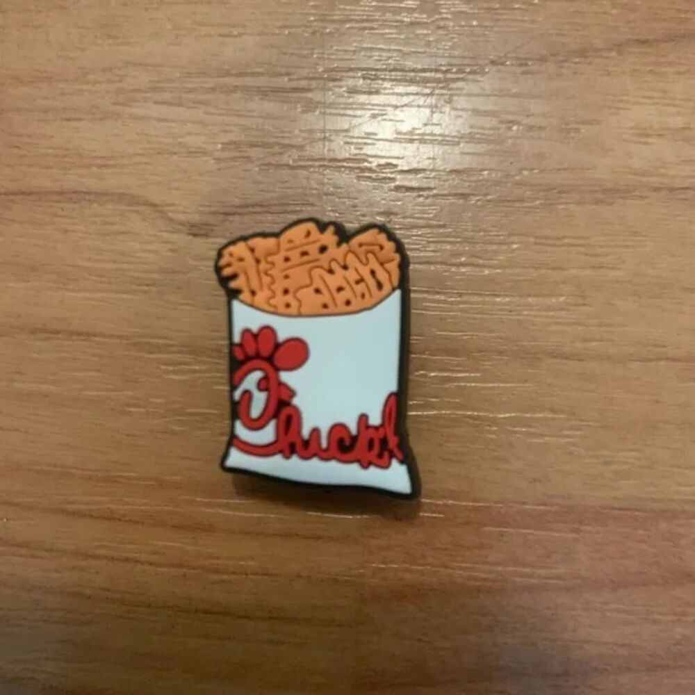 One Piece Chick-fil-a Waffle Fries Shoe Charm Multi-Color
